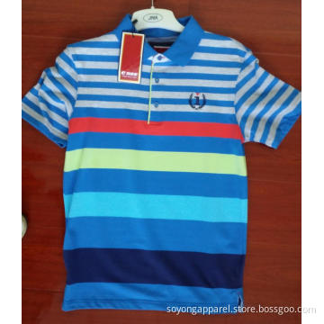 Leisure Yarn Dyed Short Sleeve Polo Shirts